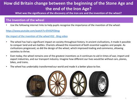 The invention of the wheel - Info sheet | Year 3 History