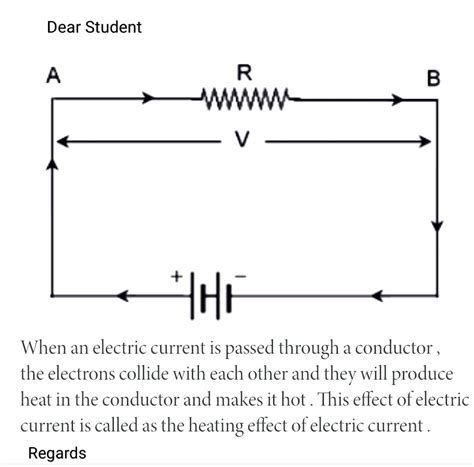 Draw a Circuit diagram to show heating effects of electric current - Science - Electric Current ...