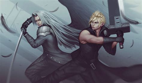 Cloud Strife vs Sephiroth, Kazbek Dzasezhev on ArtStation at https ...