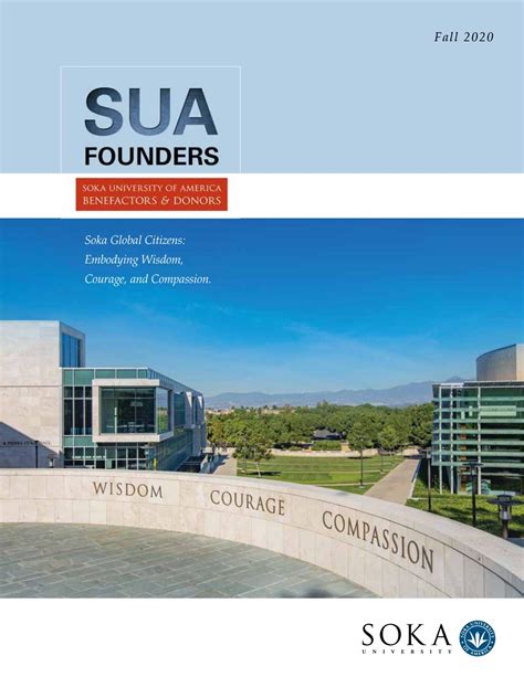 2020 Fall SUA Founders Newsletter by Soka University of America - Issuu