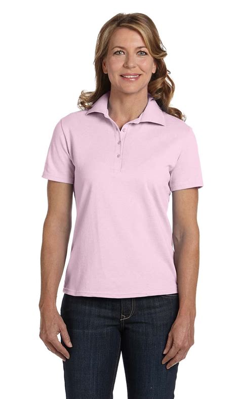 Womens ComfortSoft Pique Polo Shirt - Walmart.com