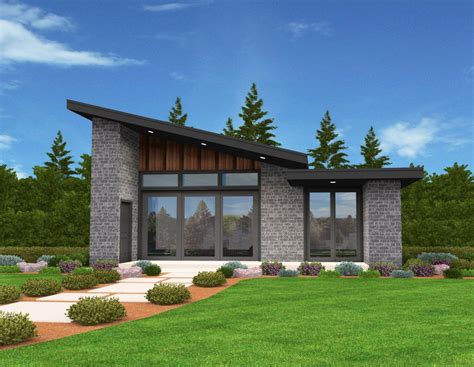 Plan 85137MS: Exclusive Tiny Modern House Plan with Alternate Exteriors ...