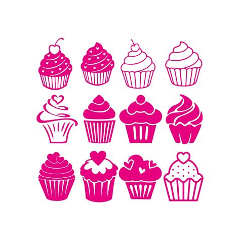 Birthday Cupcake Silhouette