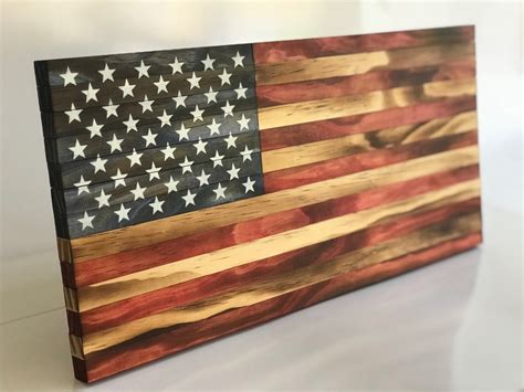 Handcrafted Wooden American Flag - Etsy