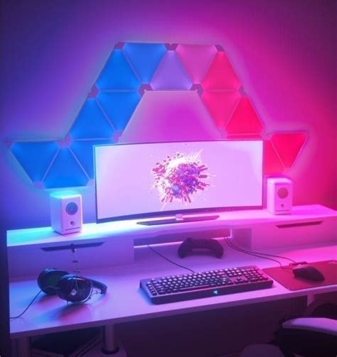 Nanoleaf Light Panels Smarter Kit : Nanoleaf.me | Gaming room setup ...