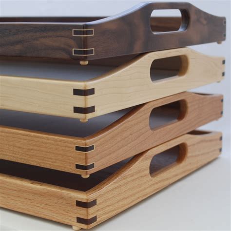 Wood Serving Trays ~ Classic Wood Serving Trays - Tyler Morris Woodworking | Serving tray wood ...