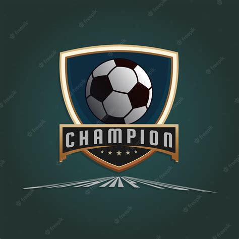 Premium Vector | Vector football team tournament emblem logo design