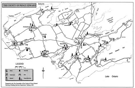 Map of Prince Edward County