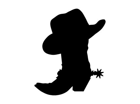 Cowboy Hat Silhouette Clip Art