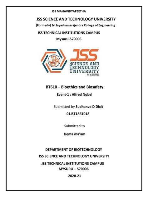 Jss Science and Technology University: Jss Technical Institutions ...