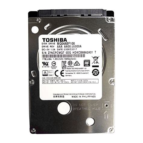 Reviews for Toshiba MQ04ABF100 Toshiba 1TB/1000GB 5400rpm Sata 7mm 2.5 ...