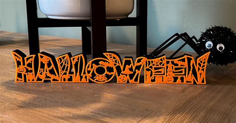 Halloween Decoration Sign by lindnjoe | Download free STL model | Printables.com