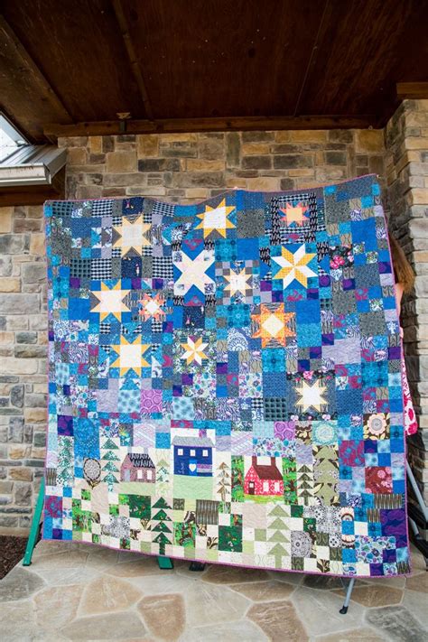 Night Sky Quilt – a Modern Art Quilt – Sweet Mama | Sky quilt, Quilts ...