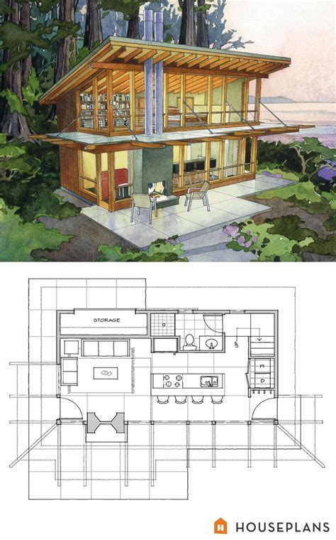 Small House Plan Modern Cabin