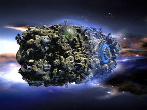 Asteroid-spaceship by NickPL Bryce Science Fiction | Cg artist ...