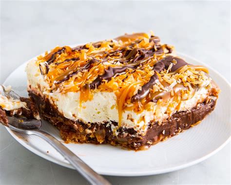 Delicious Samoa Dessert Lasagna - Maria's Kitchen