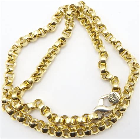 Heavy 18ct solid gold chain 64 grams 18 inch long yellow gold belcher ...