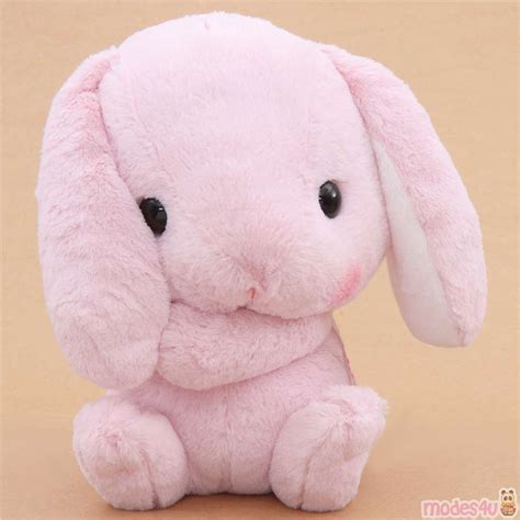 big pink bunny rabbit Poteusa Loppy plush toy from Japan - modeS4u Kawaii Shop