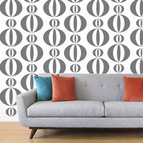 Mid Century Wall Art Mid Century Decals Circle Decal - Etsy