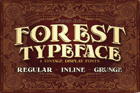 Forest - Display Font (63960) | Display | Font Bundles