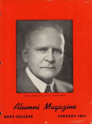 "Hope College Alumni Magazine, Volume 4, Number 1: January 1951" by ...