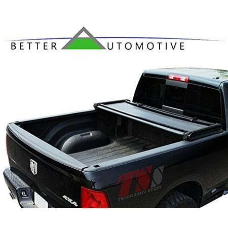 BETTER AUTOMOTIVE Tonneau Cover Tri-Fold Cover Fit 2005-2011 DODGE DAKOTA QUAD CAB 5ft (60 inch ...