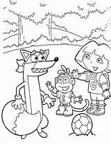 Dora Coloring Pages Swiper sketch template