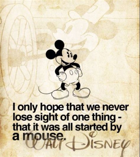 Mickey Mouse will always be how was inspired. One of my favorite quotes. | Walt disney quotes ...