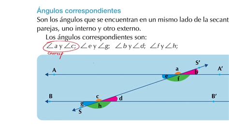 ÁNGULOS CORRESPONDIENTES - YouTube