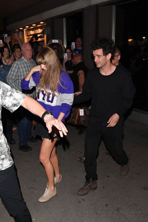 Taylor Swift and Matty Healy Were Photographed Leaving Party as Couple