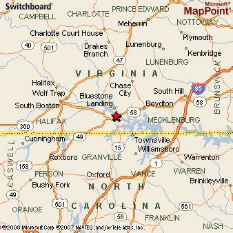 Clarksville, Virginia Area Map & More