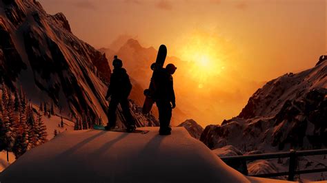 STEEP - Sunset Snowboarders by FunkyTM - Image Abyss