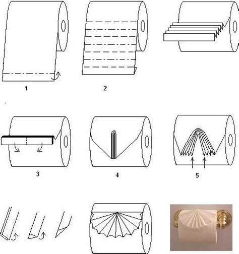 Origami ideas: Origami Toilet Paper Folding Instructions