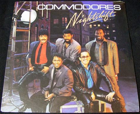 THE COMMODORES NIGHTSHIFT 1985 Motown Records LP (6124ML)