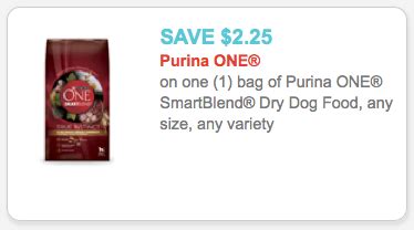 New $2.25/1 Purina One SmartBlend Dry Dog Food Coupon + Deals at ...