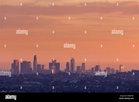 Los Angeles skyline Stock Photo - Alamy