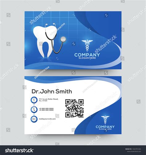 Dental Care Business Card Visiting Card Stock Vector (Royalty Free ...