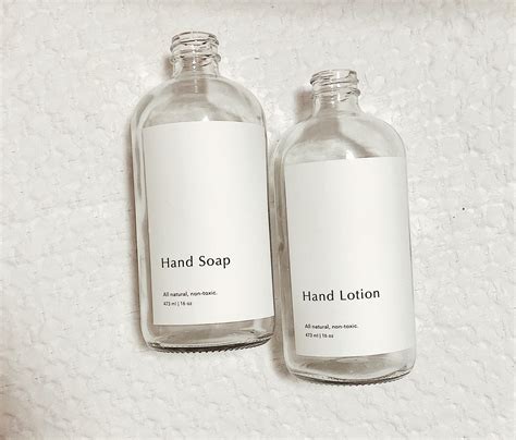 Printable Label Set Hand Soap Dish Soap Hand Lotion Labels - Etsy Canada