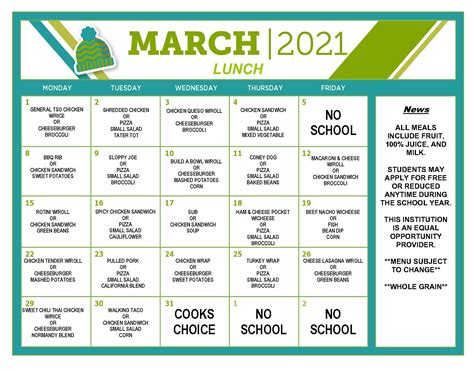 Cafeteria/Lunch Menu • Apollo Career Center