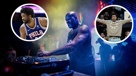 Watch: Shaquille O'Neal switches to DJ mode dropping beats for Joel ...