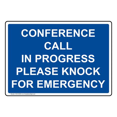 Conference Call In Progress Sign Printable ~ news word