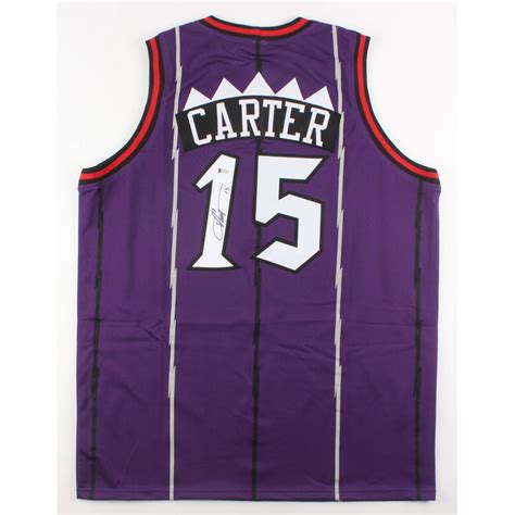 Vince Carter Signed Toronto Raptors Throwback Jersey (Beckett COA ...