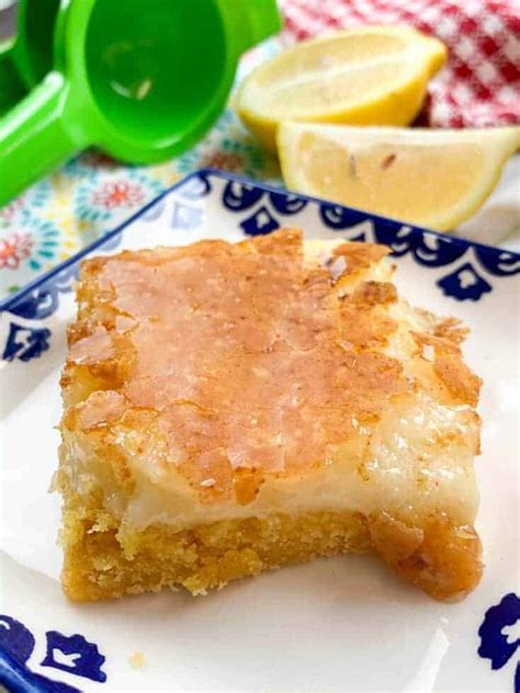 Luscious Lemon Chess Squares - Back To My Southern Roots