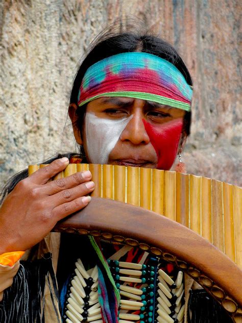 Quechuan Pan Flute Player Photograph by Al Bourassa