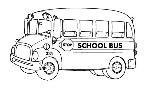 Free Printable School Bus Coloring Pages For Kids