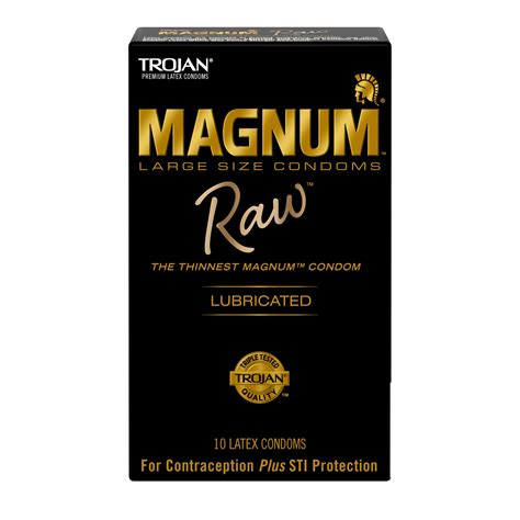 Trojan- Magnum- Raw 10ct - Sensually Yours