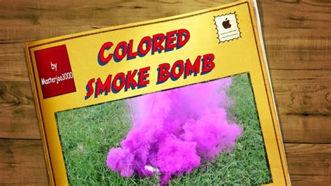 How to make colored smoke bombs [DIY]