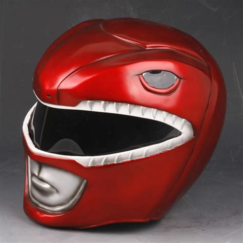 Pre Order Red power ranger cosplay helmet with LED lights on side, Hobbies & Toys, Toys & Games ...