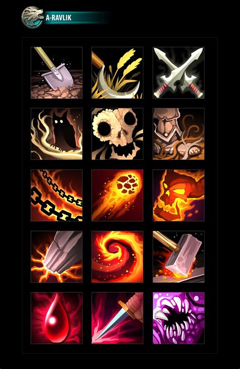 RPG Skills Icons 06 | Game card design, Mobile art, Video game art