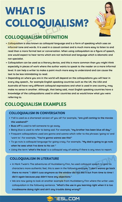 Colloquialism: Definition and Useful Examples of Colloquialism • 7ESL